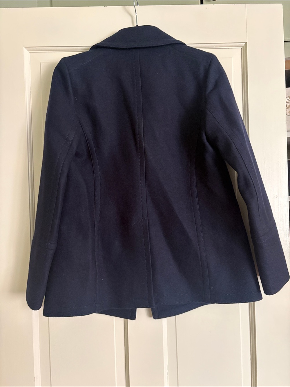 J. Crew Navy Double-Breasted Peacoat with Gold Buttons - Picture 5 of 5